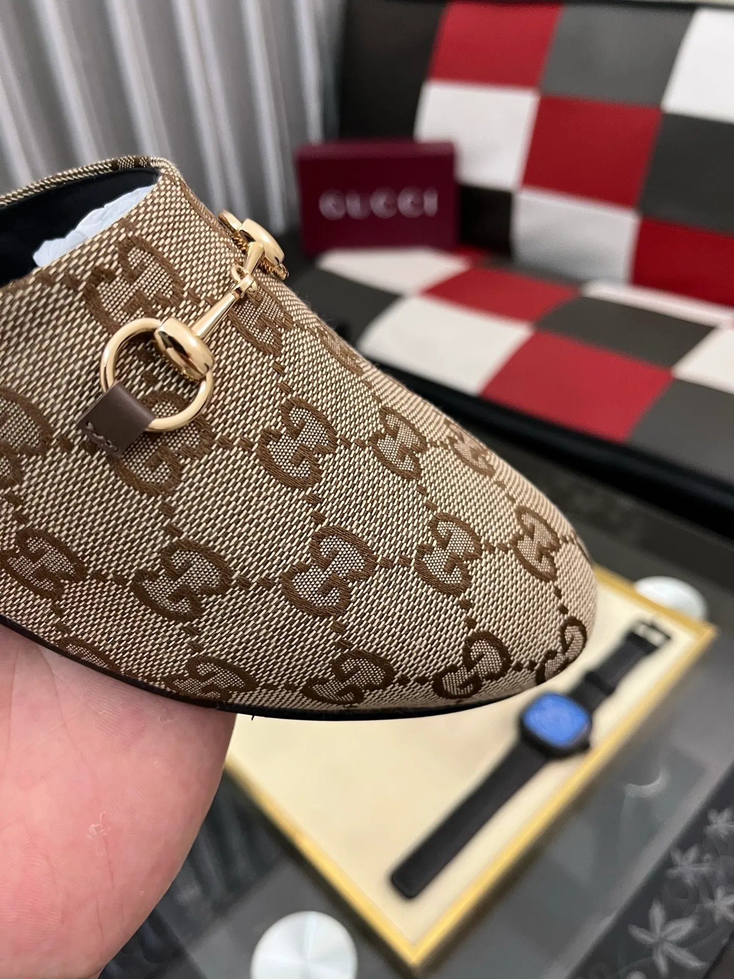 Men's shoes 💰480⌚️⌚️[Gucci] 2024 new season half-slip men's shoes, made of Italian imported first-layer frosted cowhide➕sheepskin lining, original hardware buckle, original combination wear-resistant outsole, real shot 🎬 Very comfortable on the feet, size 36-44